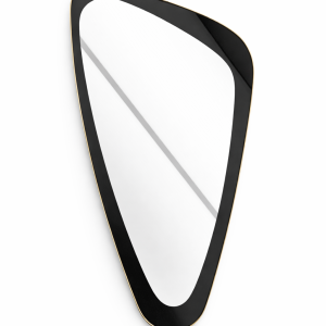 Organic Asymmetrical Wall Mirror – Mid-Century Modern Pebble Shape