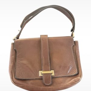 Delvaux Vintage Leather Shoulder Bag - Cognac Brown