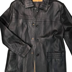 Long 80 cm button-up coat style