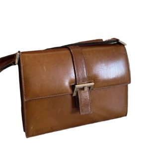 Delvaux Brown Leather Shoulder Bag