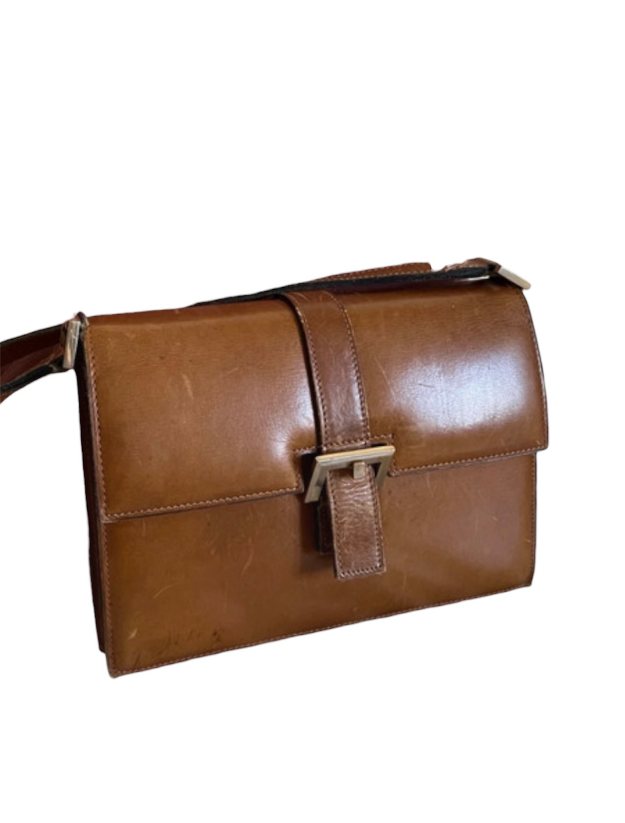 Delvaux Brown Leather Shoulder Bag