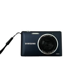Samsung Compact Digital Camera – Slim Blue Design with Optical Zoom