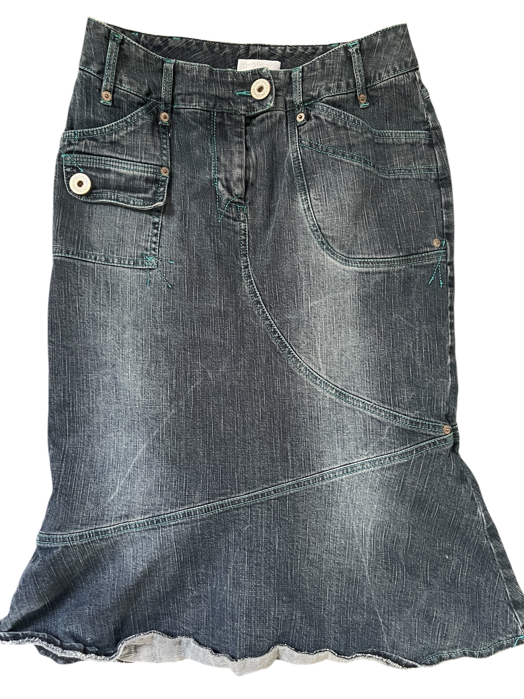 Y2K Denim Skirt – Size S